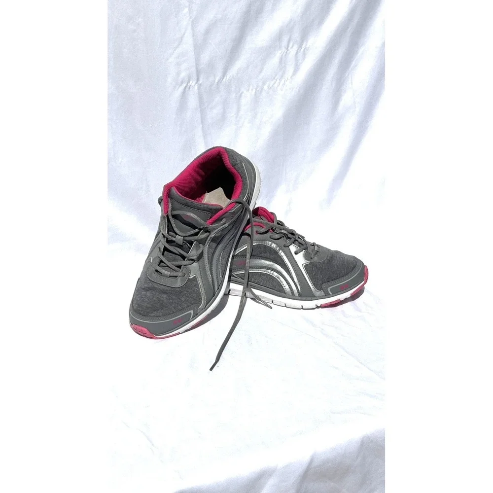 Ryka Aries Gray/pink Women's Textile Athletic Walking Shoes 9.5 M NWOT
